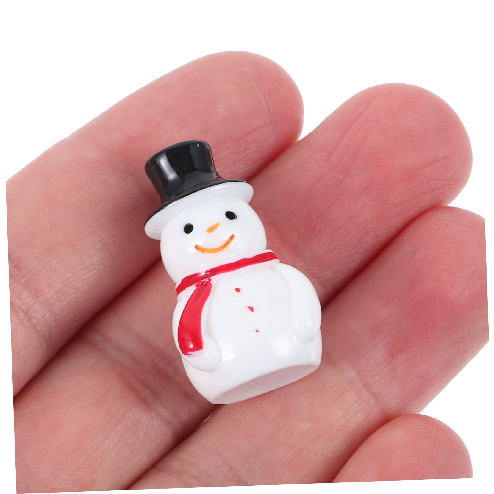 20 Piezas Mini Muñeco Resina Decoración de Micropaisajes Suministros para Fiesta de Cumpleaños Temática de Invierno para Escenarios de Invierno