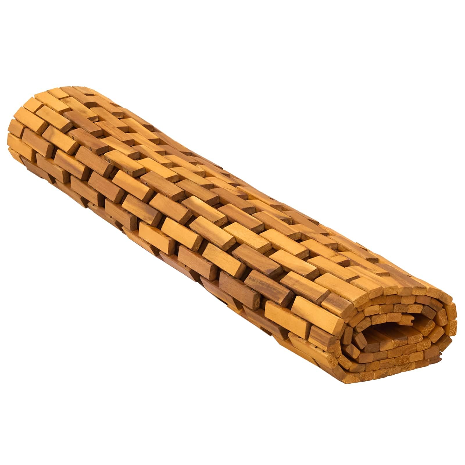 vidaXL Tappetini da bagno Naturale 95 x 140 cm