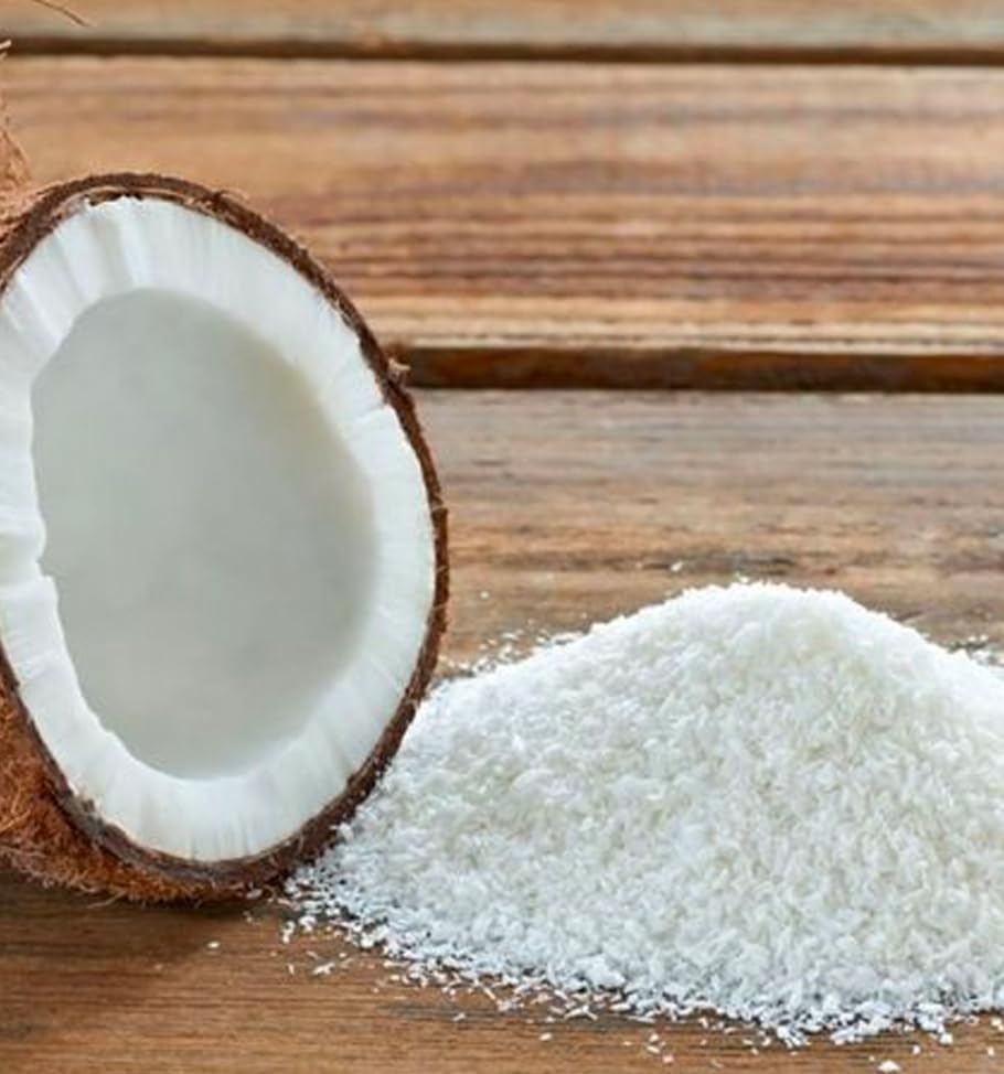 Shredded Coconut Unsweetened - 1kg | Organic Coconut - Gluten Free Grated Coconut | Ideal for Baking Coconut Cookies, Desserts and Coconut Snacks Grated Coconut 1kg l