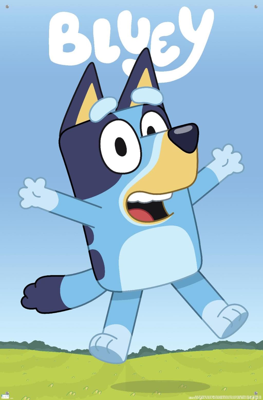 Amazon.com: Trends International Bluey - Hey Wall Poster with Push