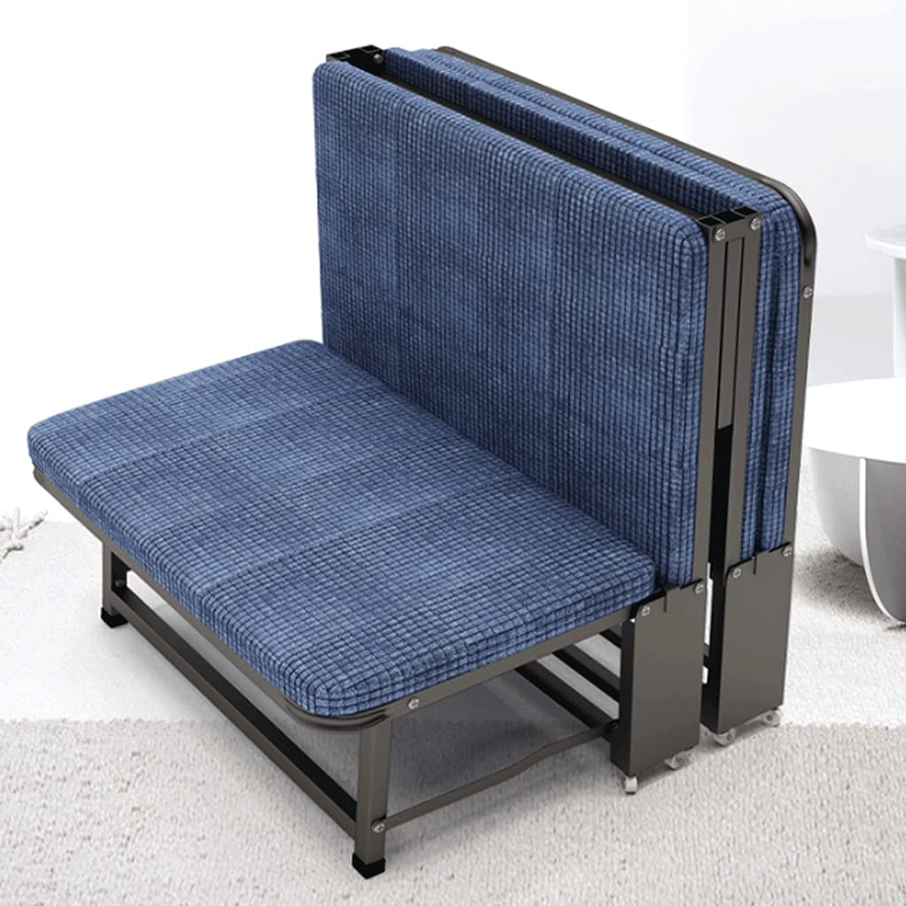 Letto da Campeggio Letto Pieghevole per Impieghi Pesanti Facile da Piegare, Capacità di Peso Massima di 300 Libbre, Letto per Gli Ospiti con Rivestimento in Materiale in Maglia Elasticizzata 3D Lett