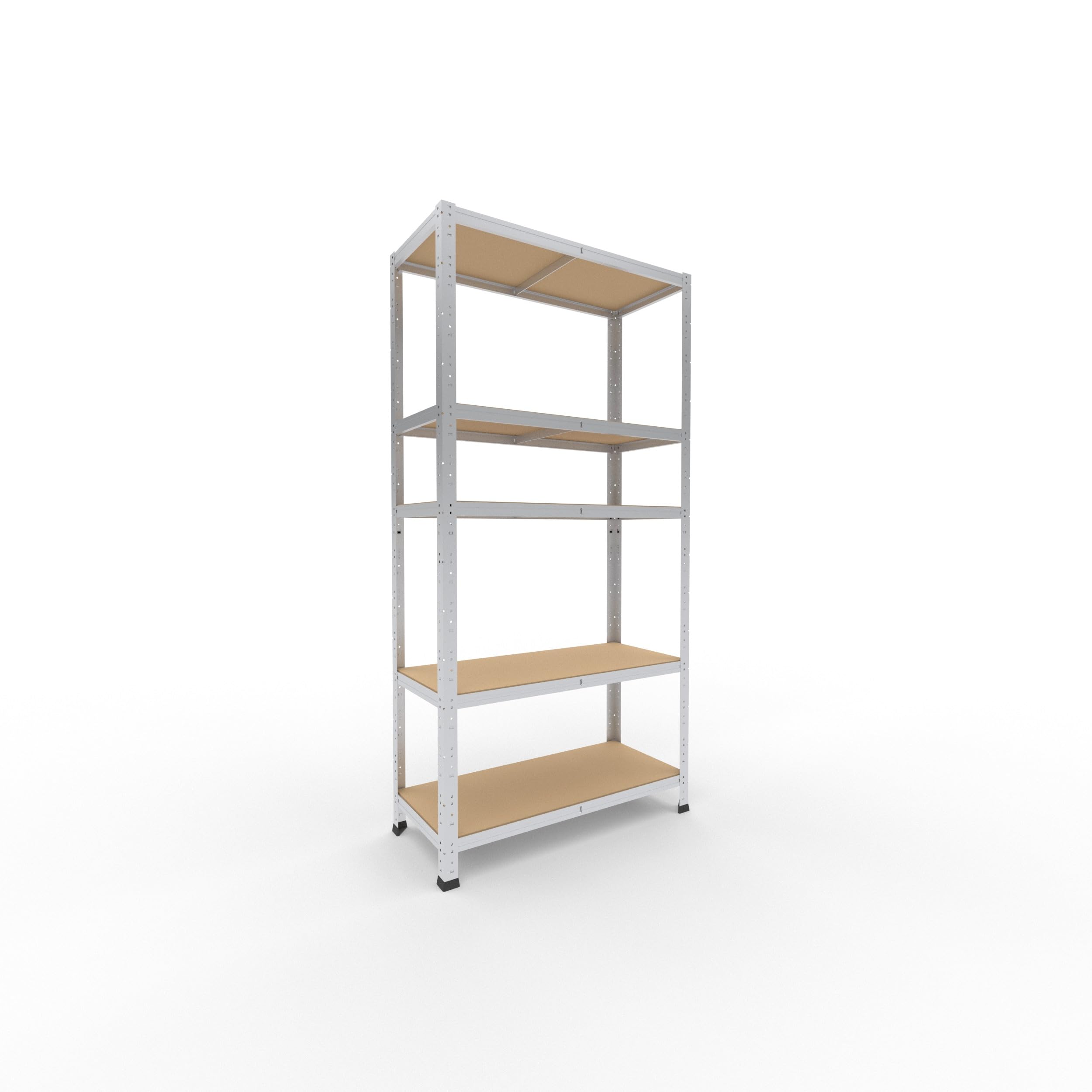 shelfplaza® 180x90x40cm HOME Scaffale metallo per carichi pesanti zincato con 5 ripiani con 175kg capacità di carico/Scaffali in metallo per garage come scaffali per ripostiglio o officina
