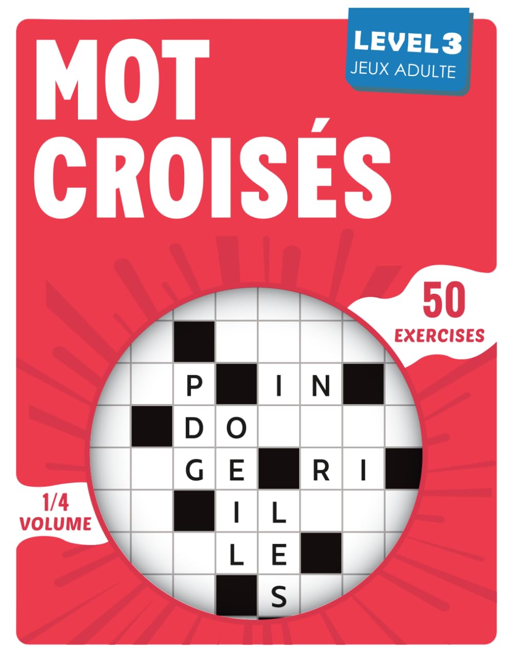 Jeux Mot Croisés Adulte: Entraînement mental intensif avec corrections complètes