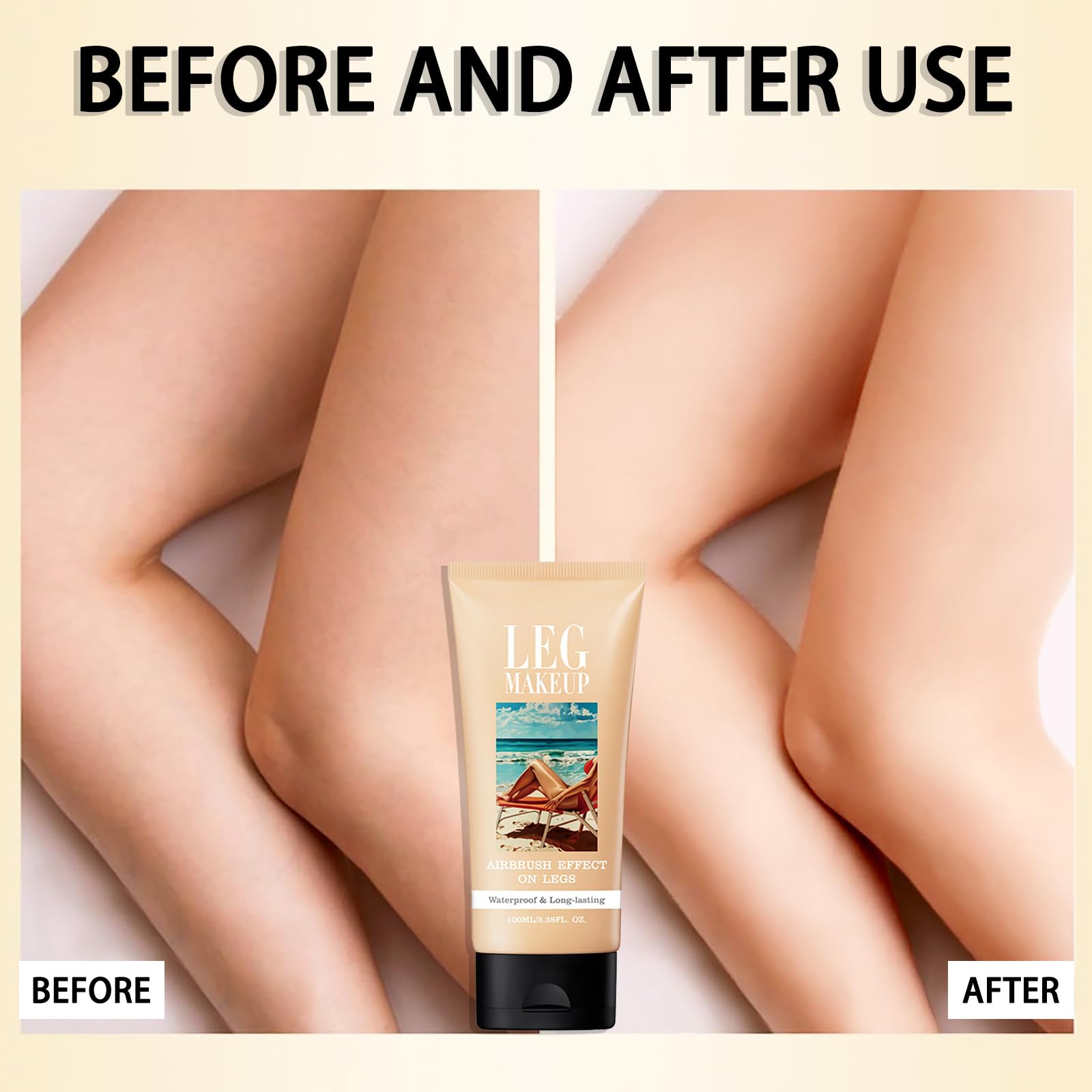 Leg Makeup Full Coverage Waterproof For Mature Skin Smooth Tone Body Make Up No Transfer Leg Makeup To Cover Veins Concealer Long Lasting Legs And Body Flaw Cover Up 01 - Image 2