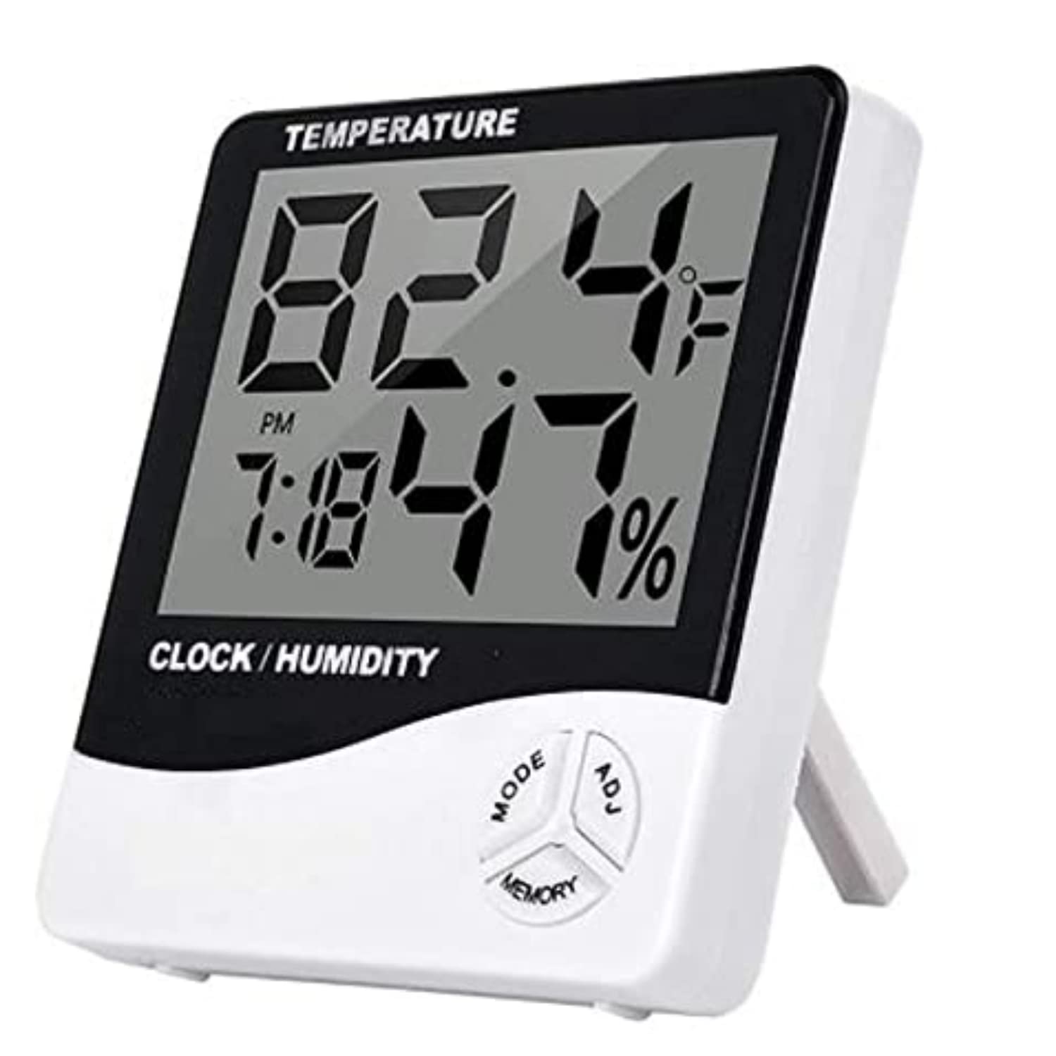 SKADIOO HTC-1 Humidity meter | room temperature meter digital | room temperature meter for home | Thermometer for Room Temperature, humidity meter, 1 Piece Silver - Image 2 thumbnail