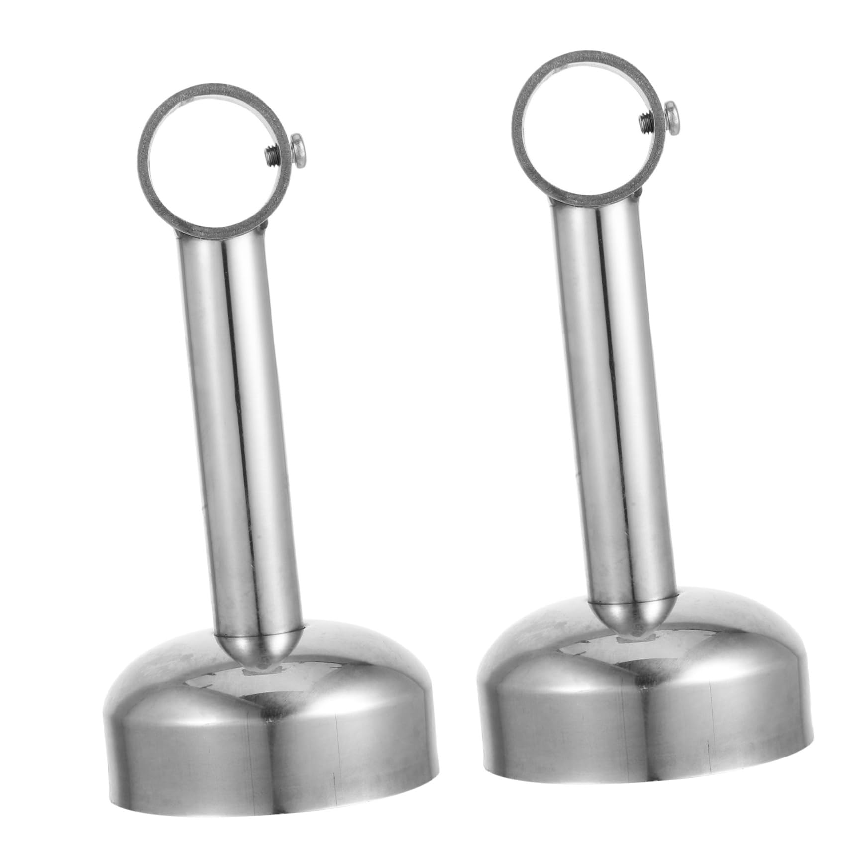 Balacoo 2pcs Stainless Steel Rod Brackets for Closet Support Durable Pipe Holder with Easy Installation Space Saving Design for Wardrobe and Clothing Rods