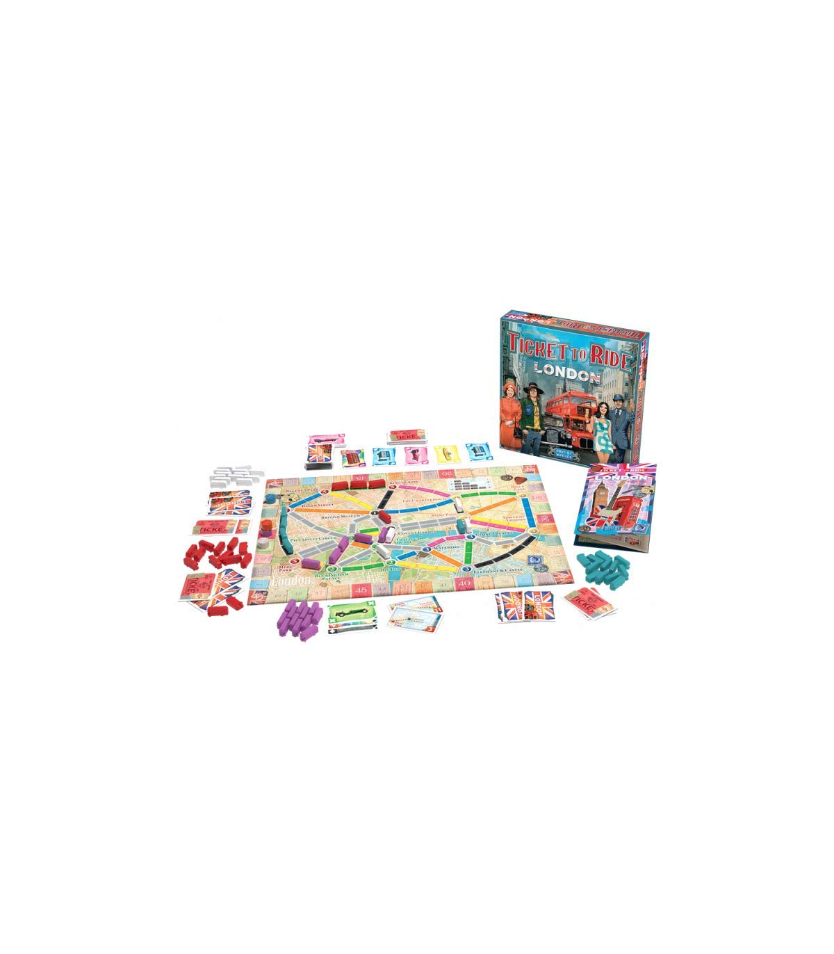 Asmodee Ticket To Ride London – Brettspiel (italienische Version) – 2–4 Spieler, Ab 8 Jahren, 10–15 Min. Pro Runde