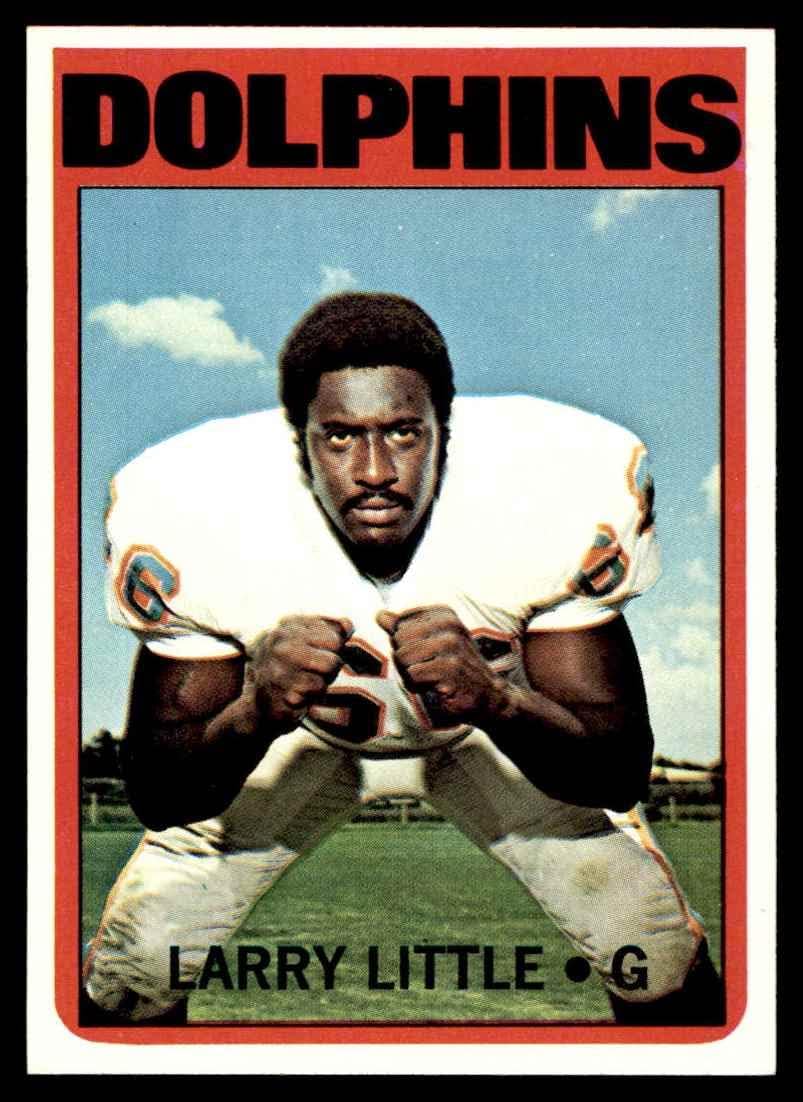 1972 Topps #240 Larry Little Miami Dolphins (Football Card) EX/MT Dolphins Bethune-Cookman