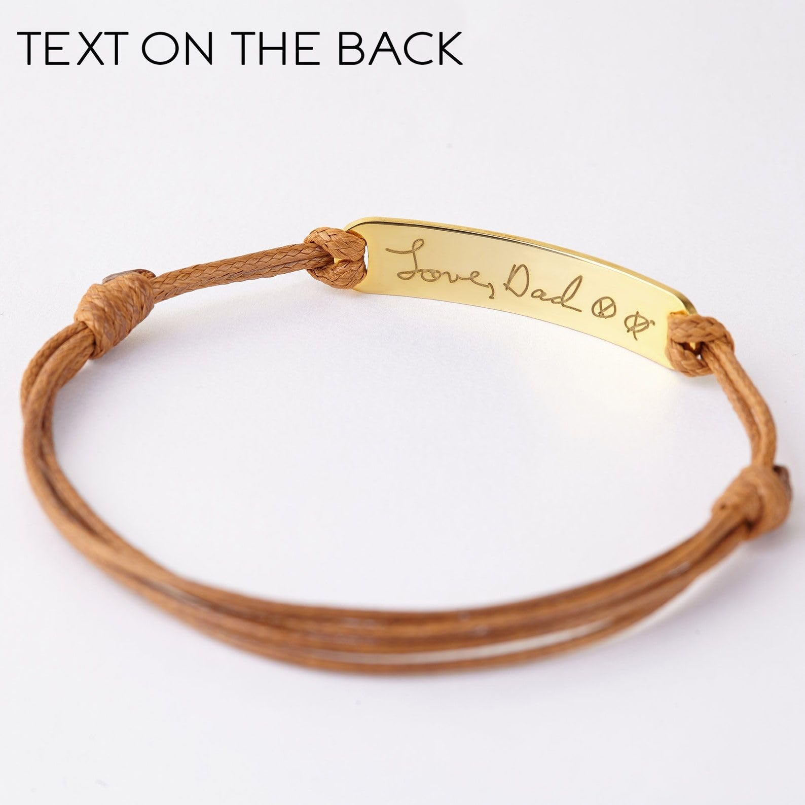 Manuscrito pulsera, pulsera con escritura manuscrita 14k oro, personalizado conmemorativo para mamá Día de la Madre Navidad cumpleaños aniversario