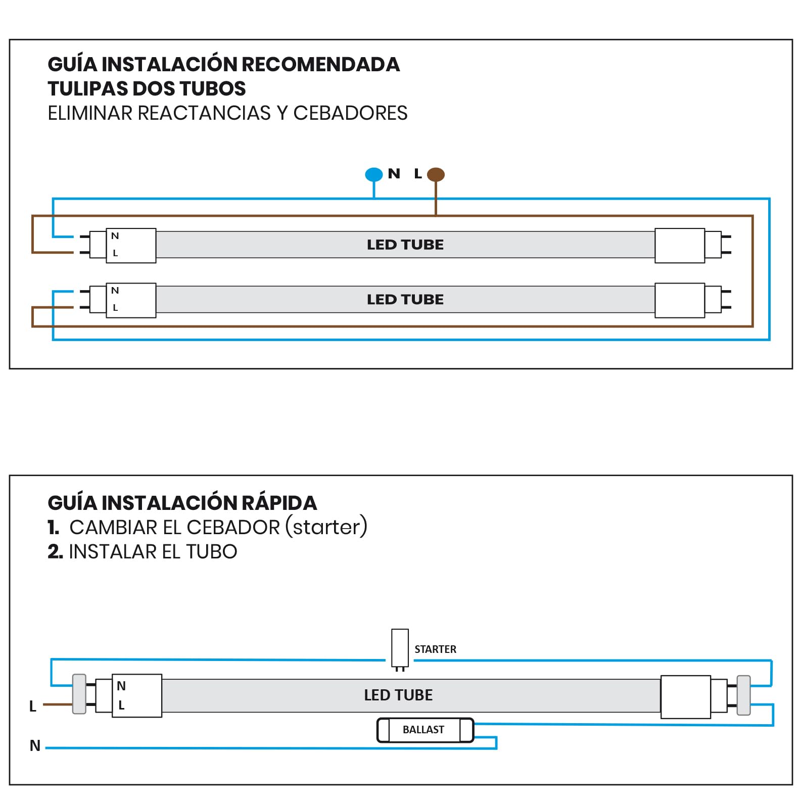 LED ATOMANT Pack 48x Tubo LED 120cm 18W, CCT (Selector de Color Blanco Calido, Neutro y Frio), 2200 Lumenes, Cebador LED incluido, T8 Standard