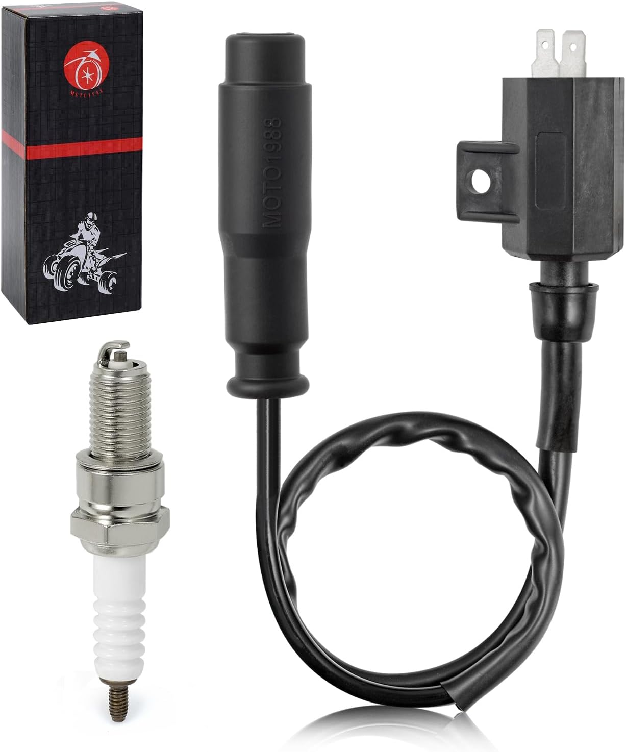 Ignition Coil Pack and spark plug + CAP For Kawasaki Brute