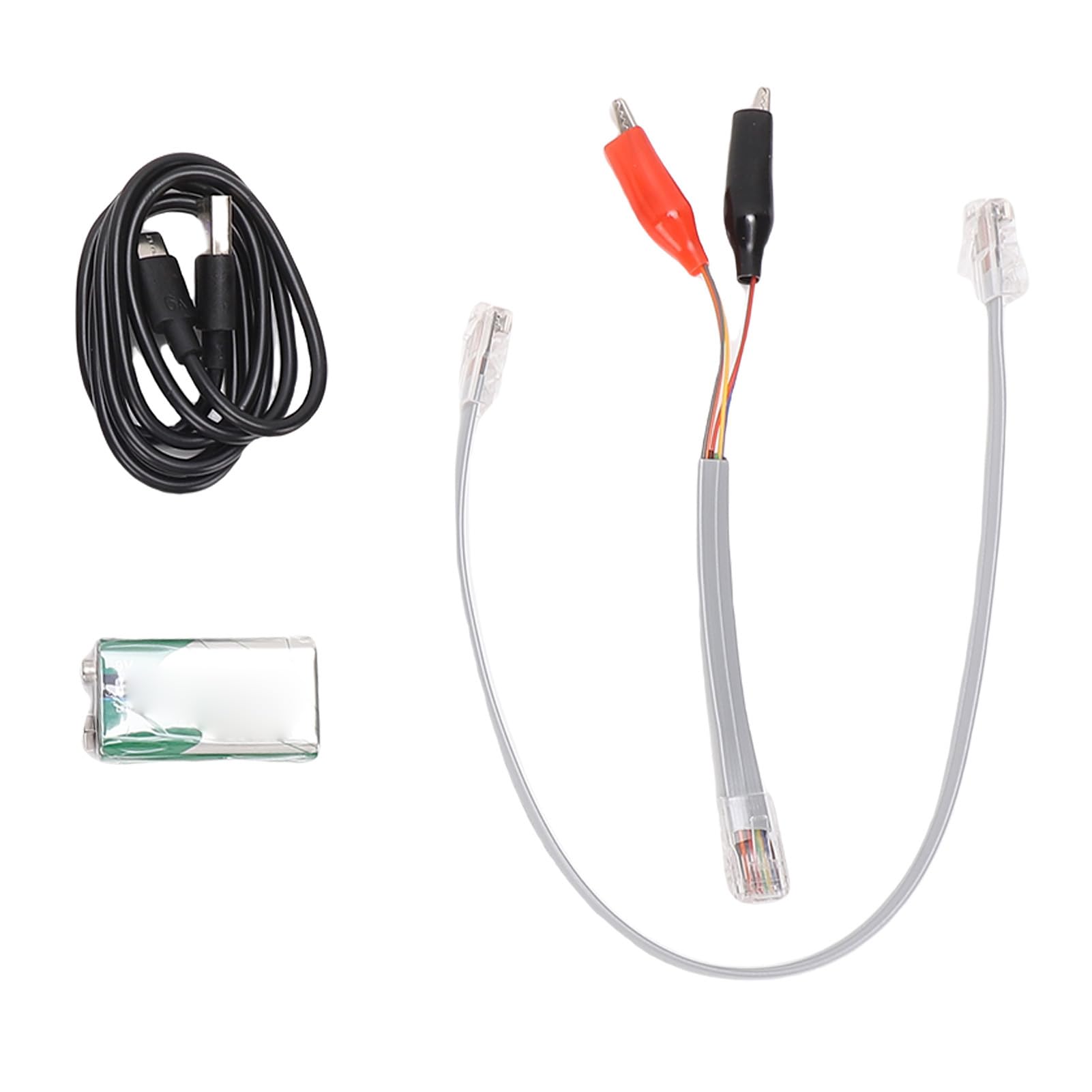 Probador de Cable Ethernet RJ45 RJ11 Red LAN CAT5 CAT6 Rastreador de Cables NCV 400M Prueba de Cables Escaneo de líneas de Falla Instaladores de Redes Profesionales de TI