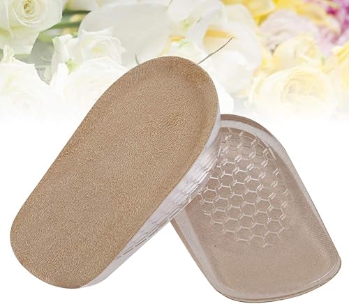 Miniatura 5 de BESTOYARD Plantillas invisibles para aumento de altura media para absorción de impactos de tacón (albaricoque), Media Plantillas, Albaricoque