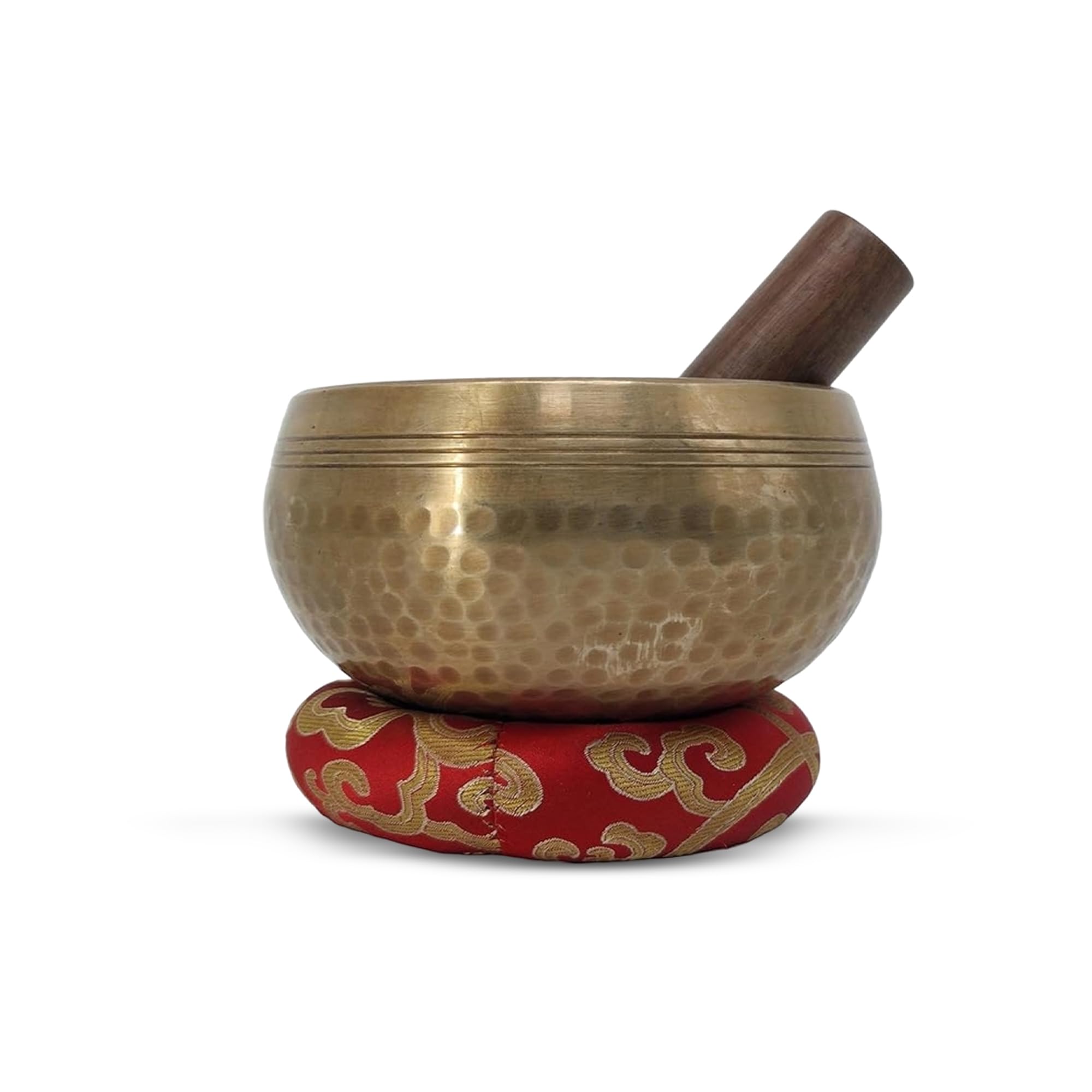 Misa dźwiękowa Master Healing, miska do medytacji, nepalskie ręcznie wykonane miski z poduszką i patyczkiem (12 cm)