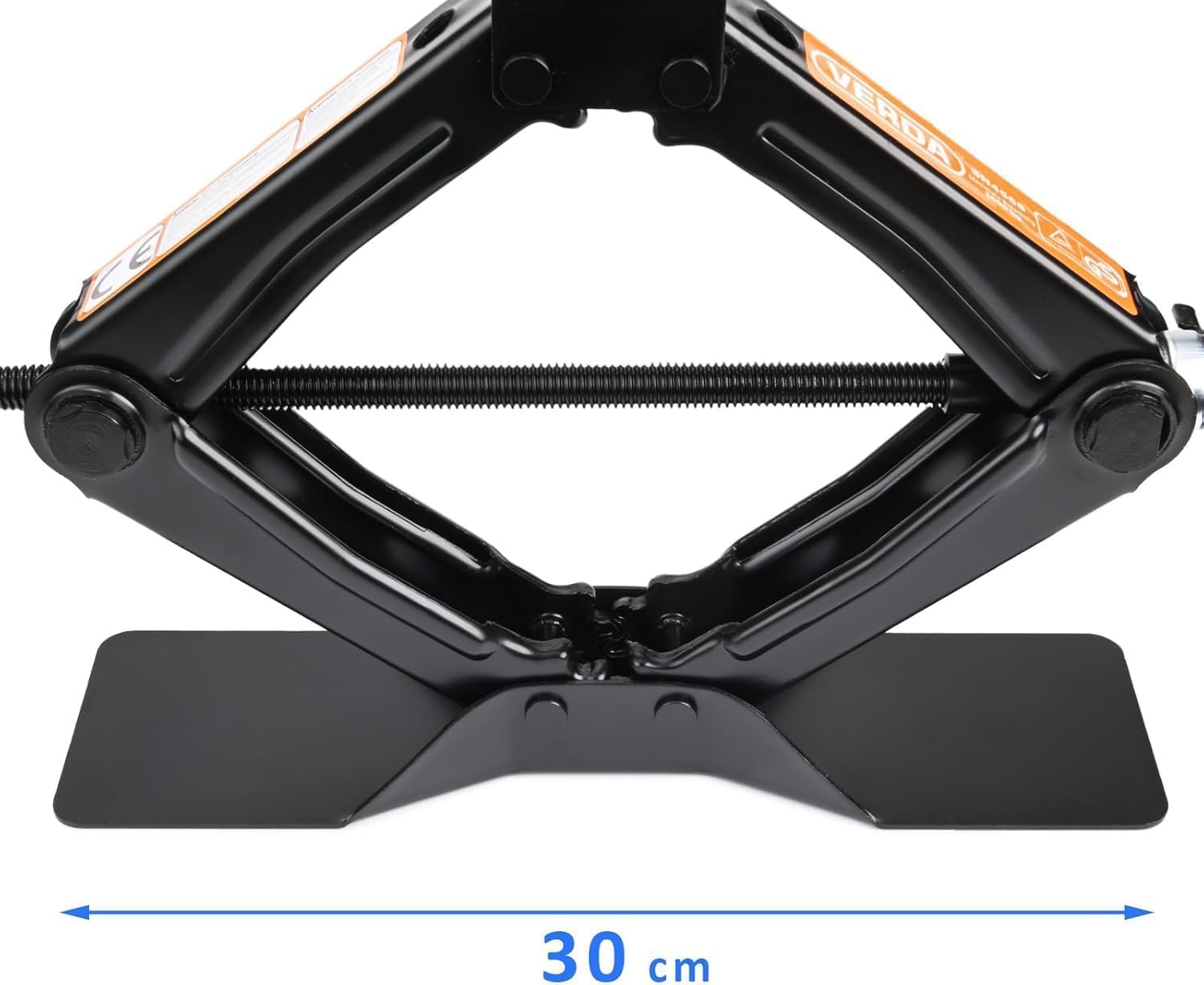 Cric a forbice 2T, 104-425 mm, kit con cricchetto, colonna in acciaio e gomma, sollevatore auto, piastra in acciaio ingrandita, cric portatile per auto MPV SUV SN4568