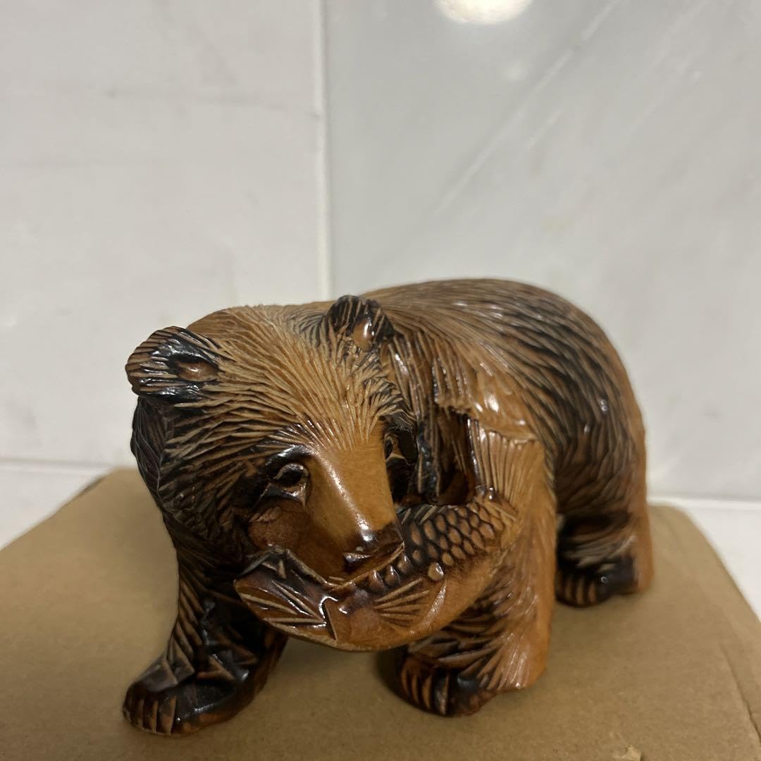木彫りの熊 北海道民芸品 お土産 インテリア（7ER1867Ynx）