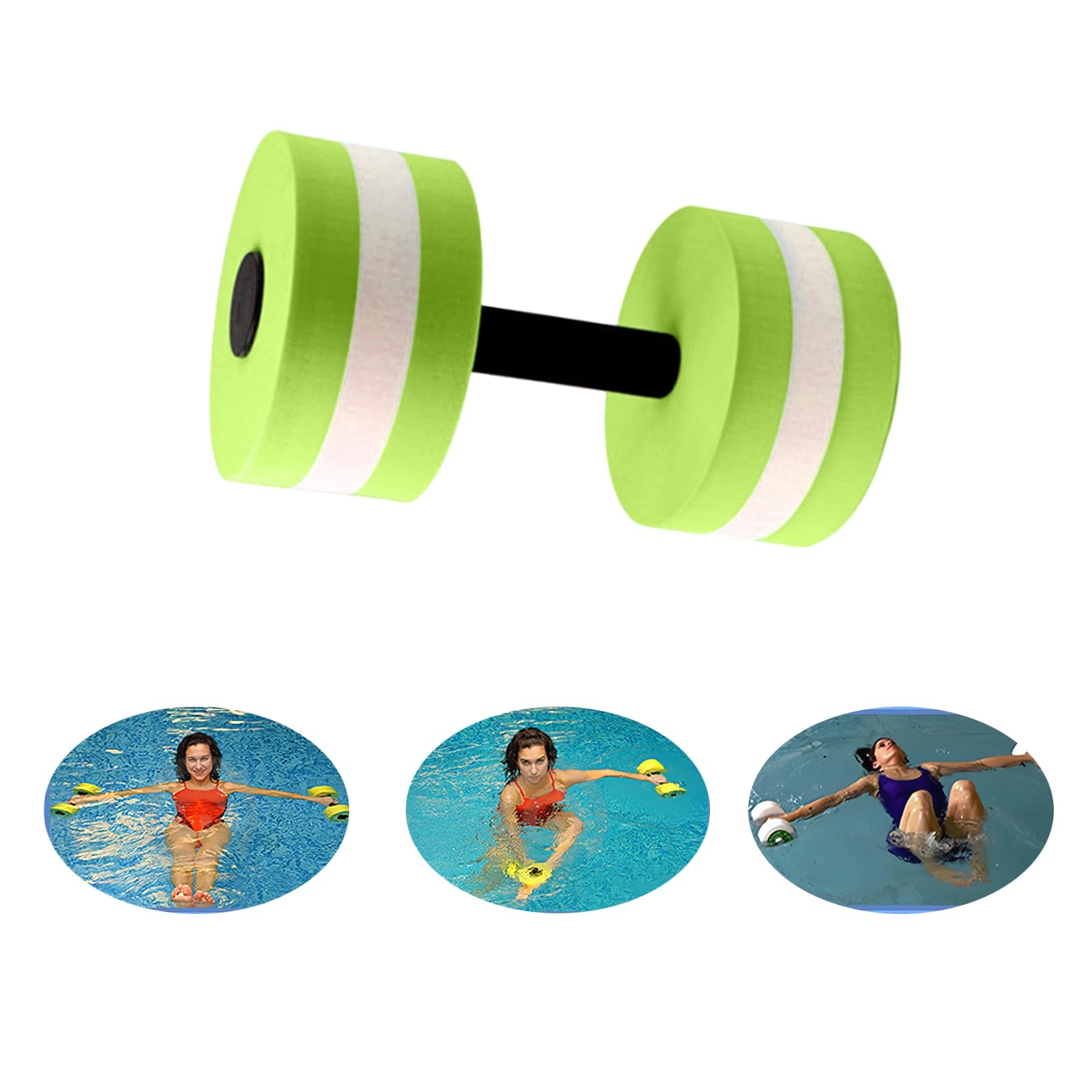 Water Weights for Pool Exercise Water Sports Dumbbells Pool Exercise Equipment Float Foam Dumbbells Set Aerobics Equipment Non-Slip