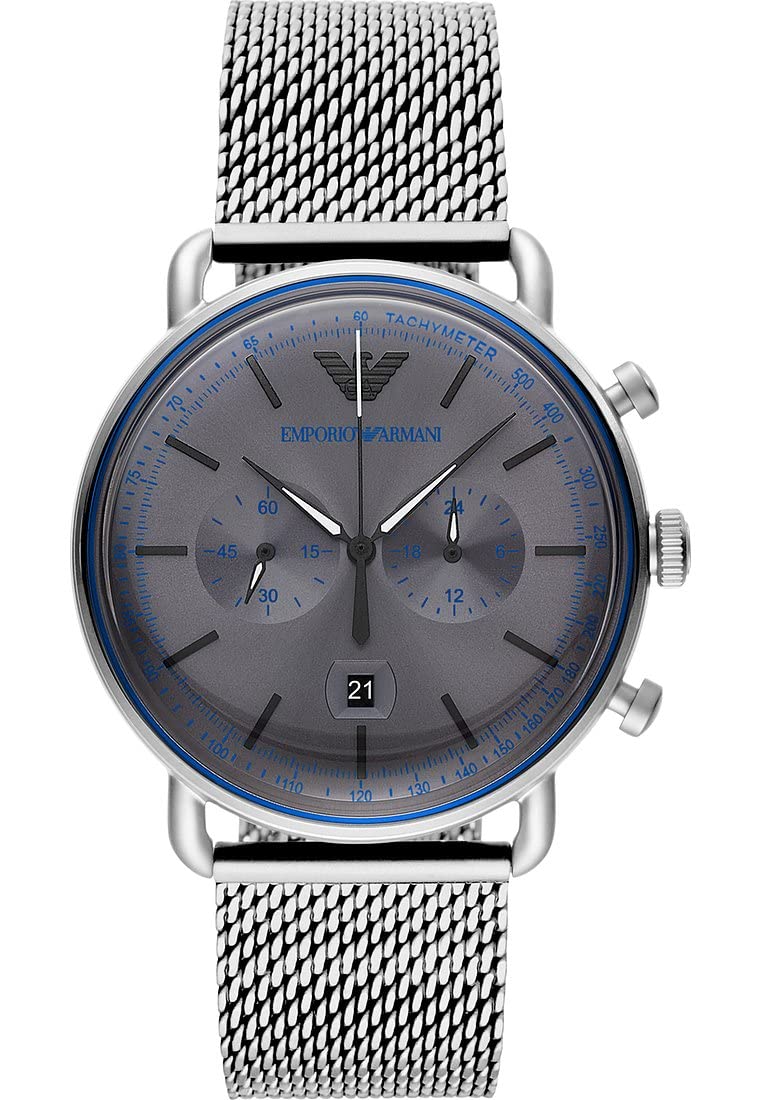 Men's Chronograph, Stainless Steel Watch, 43mm case size