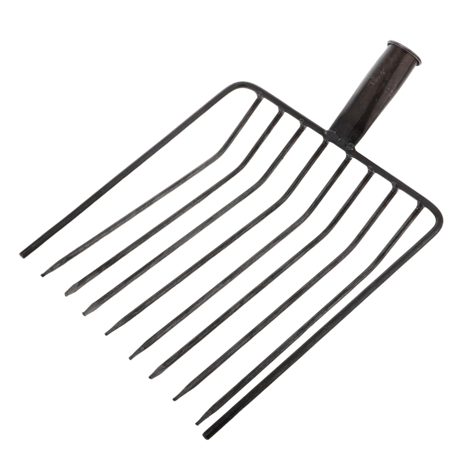 Tête de rechange pour fourche de jardin en acier pour désherber et ameublir le sol