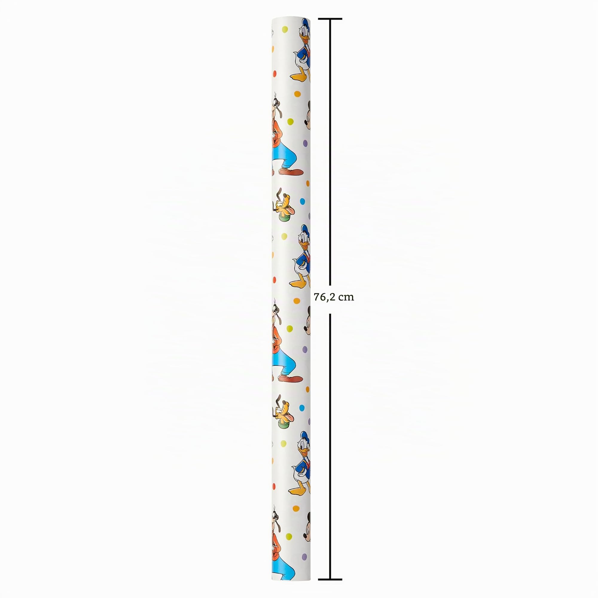 American Greetings Lot de 3 rouleaux de papier cadeau Disney avec quadrillage pour anniversaire d'enfant, fête prénatale, motifs Mickey, Minnie, Pluton et pois, 76,2 cm x 4,3 m, 9,8 m²