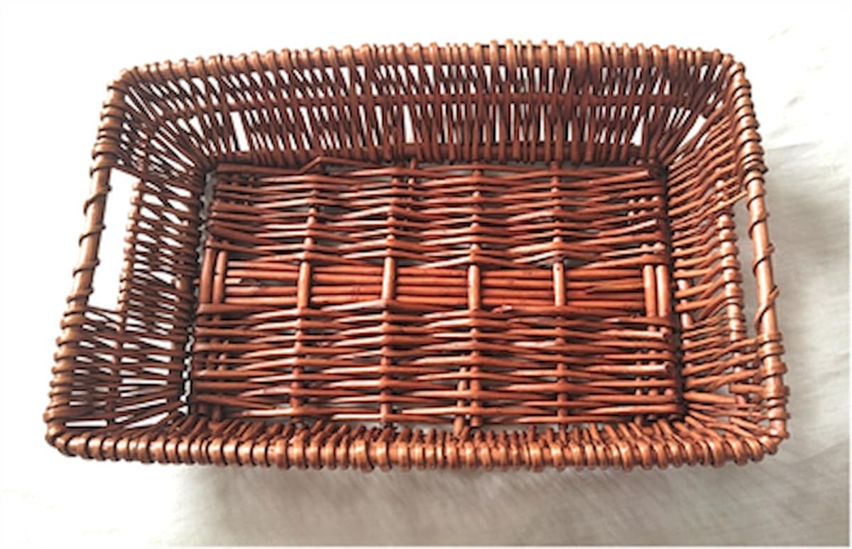 Brown Full Willow Basket