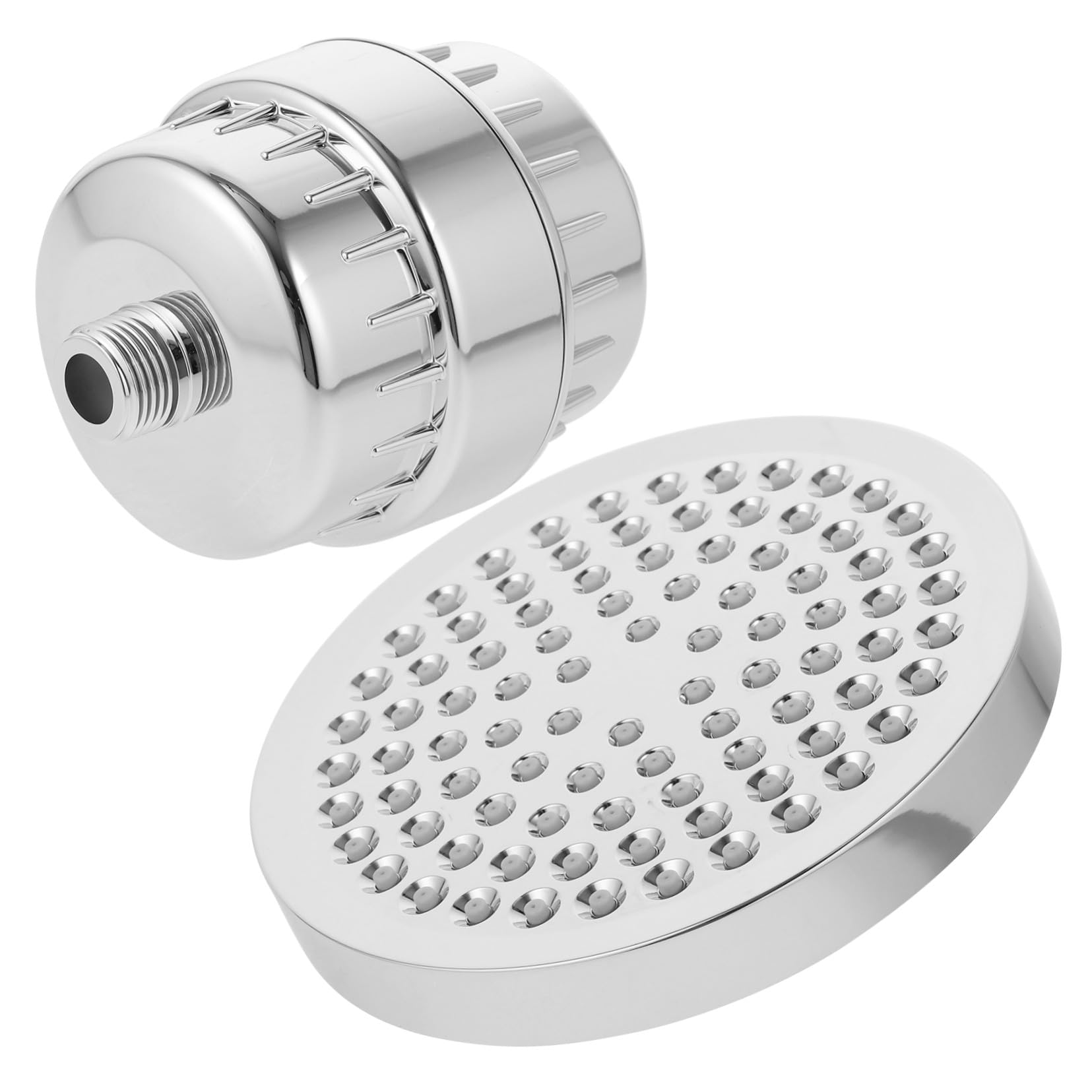 Cabezal de Ducha Material Abs y Algodón Filtro para Agua Dura 15 Niveles de Ajuste y Rotación de 360 Grados Fácil de Usar y Dirección Ajustable