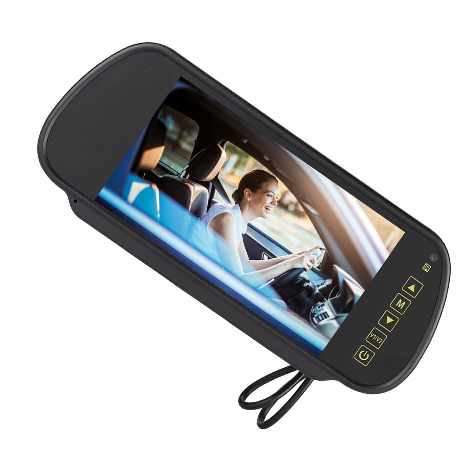 Miroir Rétroviseur Moniteur 30X17X6 Pouces Rétroviseur Moniteur 7 Pouces LCD Écran Caméra de Vue Arrière Moniteur Caméra de Vue Arrière