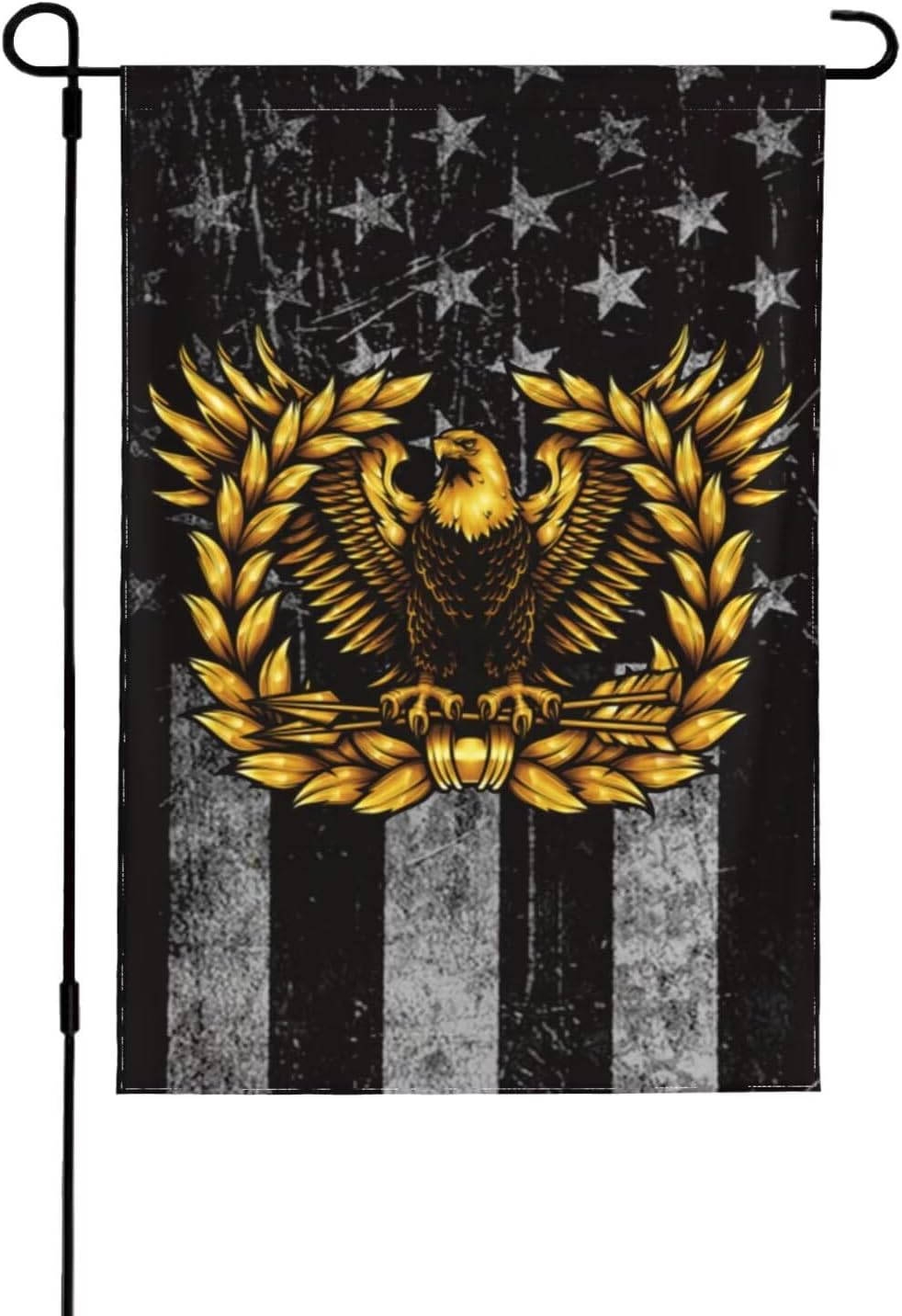 Warrant Officer Rising Eagle Garden Flag Indoor Outdoor Yard Decoration Flag Garden Flags 28x40in