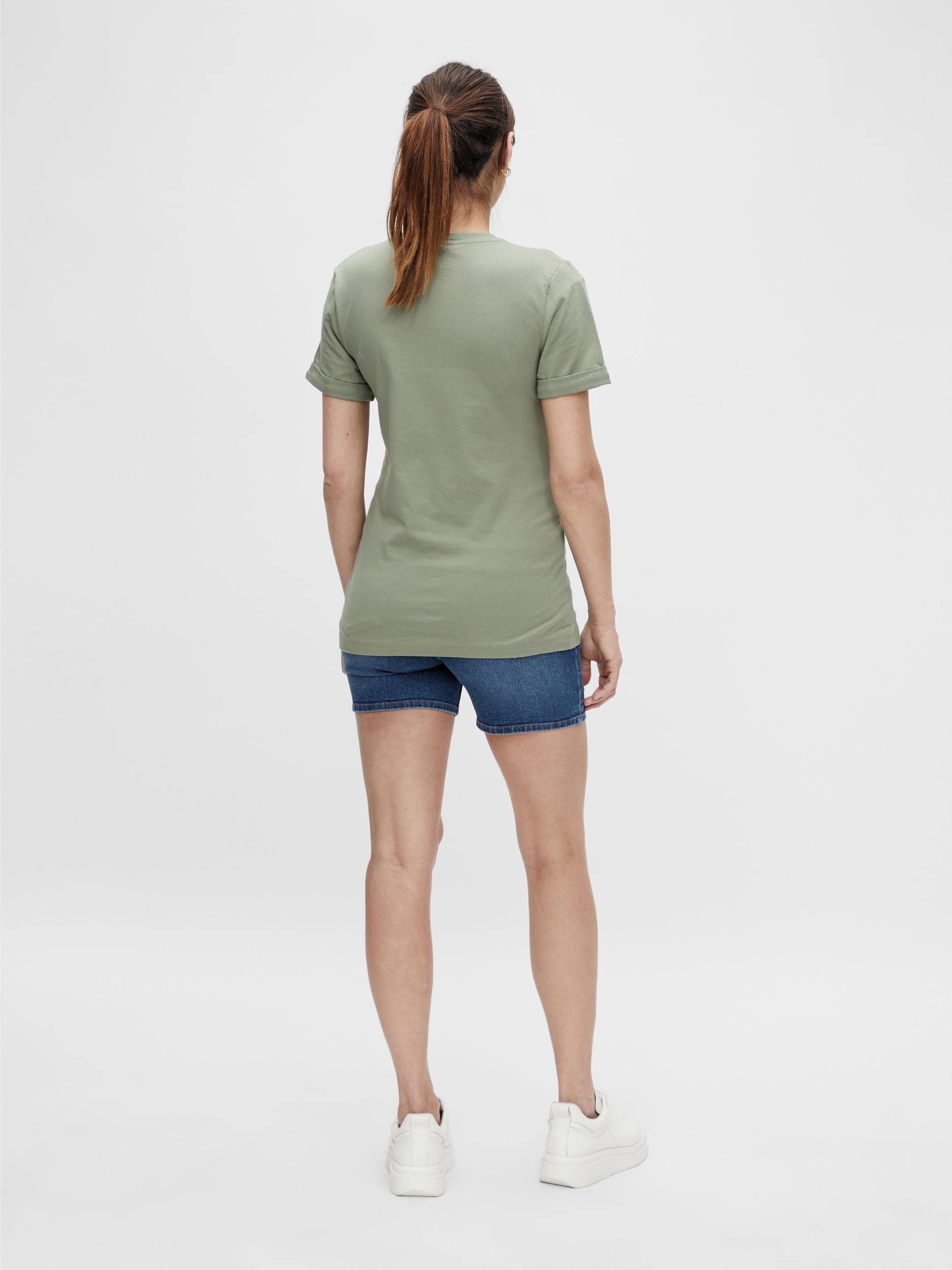 MAMALICIOUS Damen Mlamy Skinny Medium Blue V. Shorts