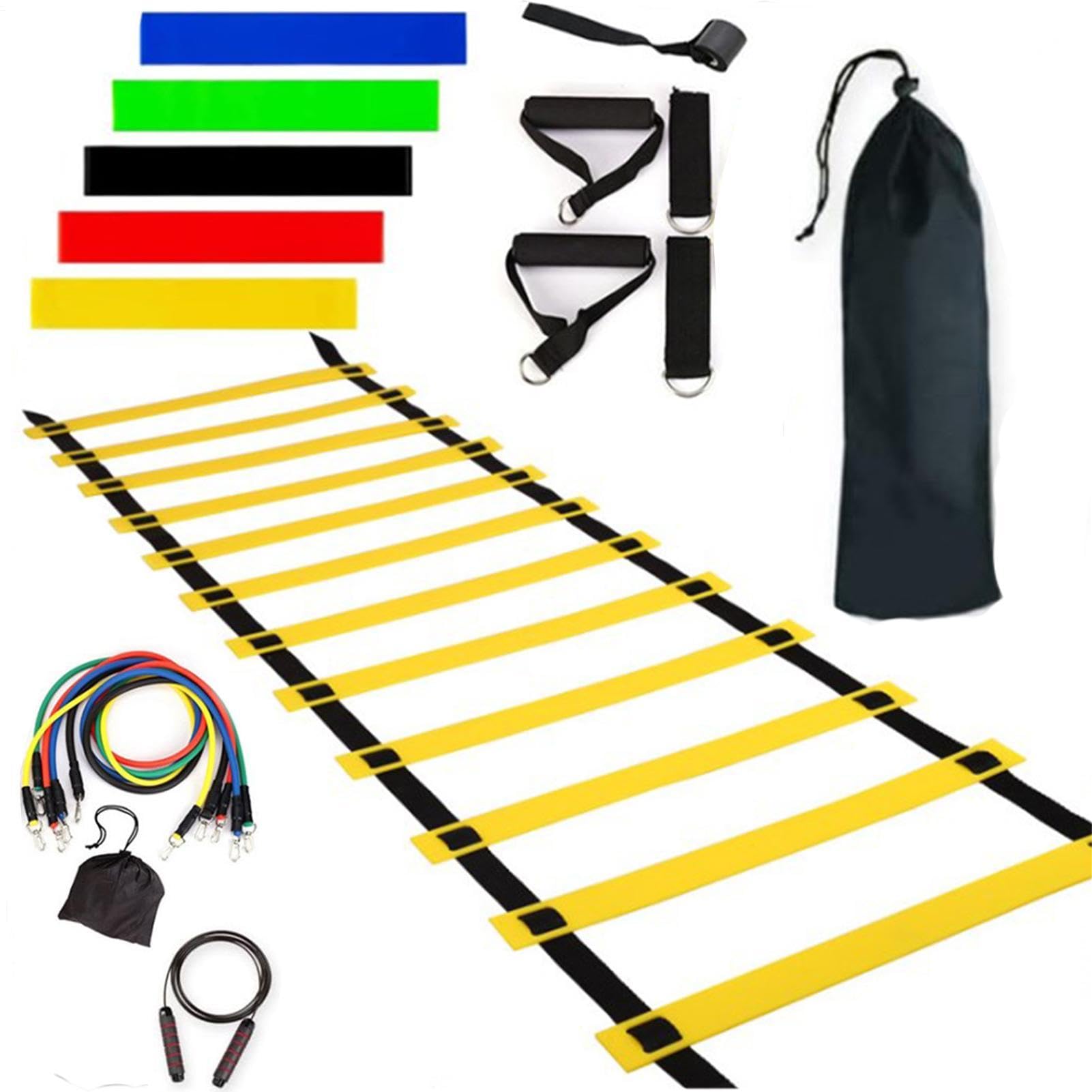 Set di allenamento per calcio, attrezzatura per allenamento e campo | Attrezzatura per allenamento di calcio, set di pali da allenamento per agilità, attrezzatura da allenamento regolabile per