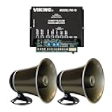 Viking 15 Watt Paging Amplifier with Loud Ringing and 2 Powered Speaker