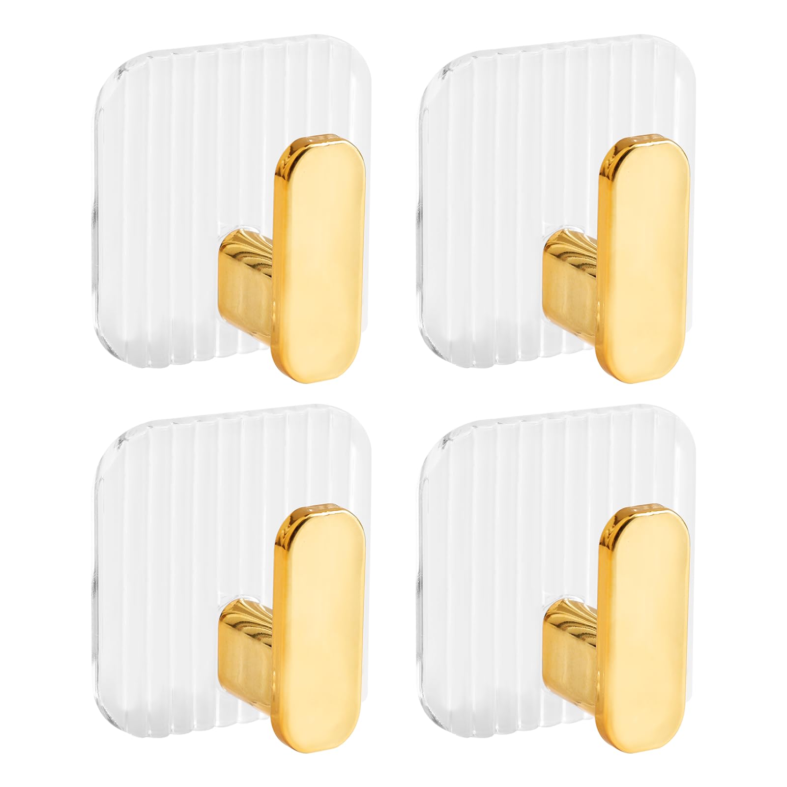 4 ganci adesivi, ganci autoadesivi in legno, ganci adesivi da parete, ganci per asciugamani per bagno, porta, guardaroba, verde | Leroy Merlin
