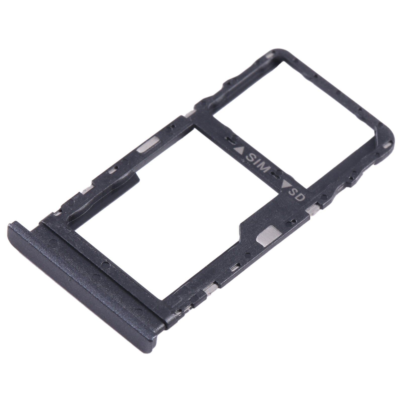 LeHang Sim Card Holder Micro SD Slot Tray Module Replacement Compatible with TCL 40 R (Black)