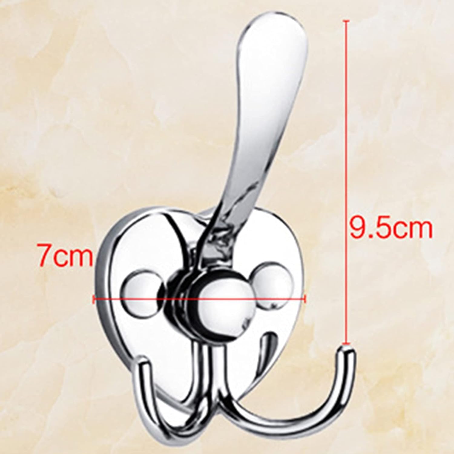 Ganci da muro, 8 Pezzi Ganci for Accappatoio a Doppia Punta Appendiabiti Doppi for Porta con Viti a Parete for Appendere Cappello Cravatta Vestiti Asciugamano for Camera da Letto Bagno Cucina,A