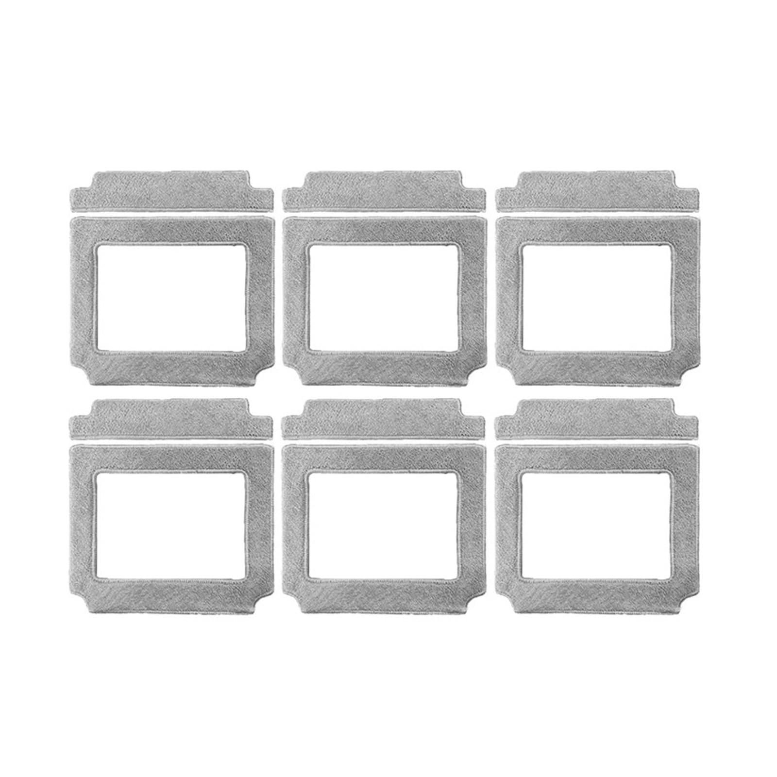 Salviette For La Pulizia Dei Vetri Del Robot Lavavetri, Quadrate, Compatibili Con Purerobo, Accessori For Componenti W-V1S Facili Da Sostituire(Dark gray 6pcs)