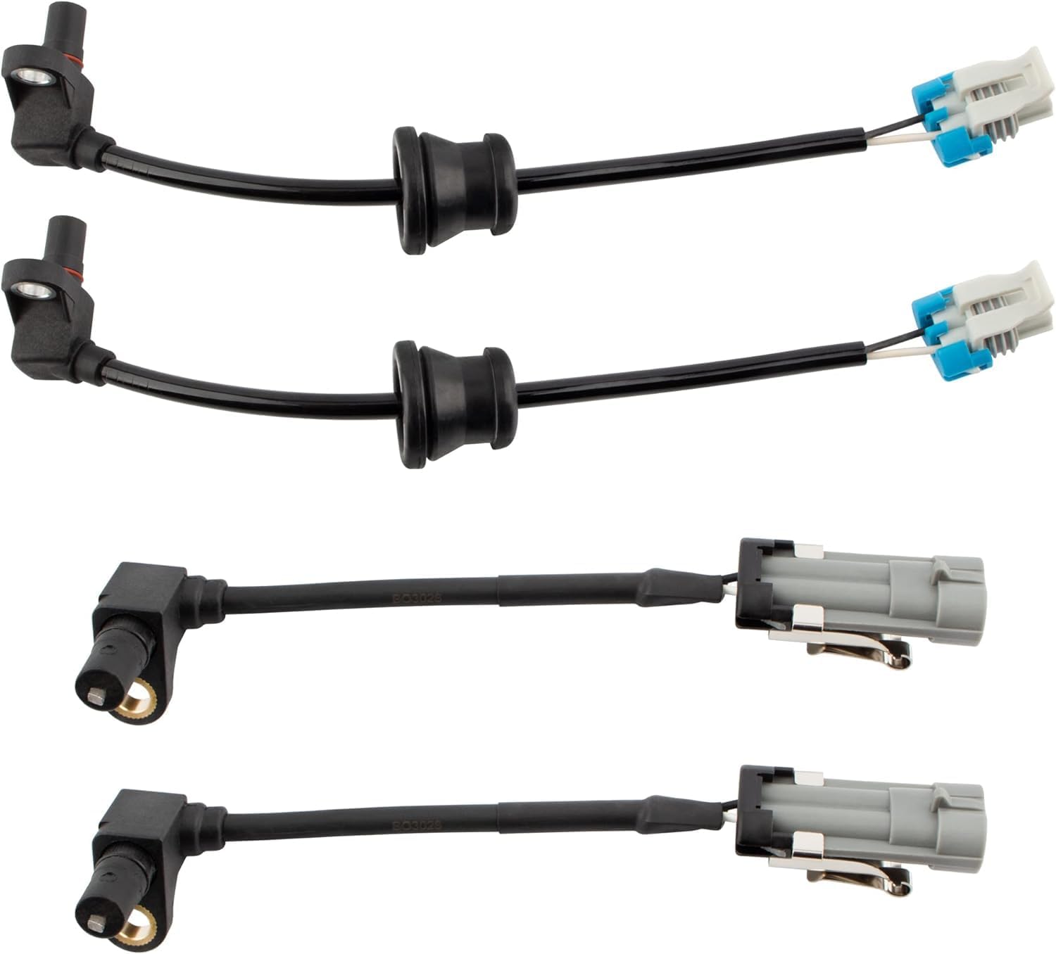 4Pcs ABS Wheel Speed Sensors Front Rear Left Right Fit for Chevy Equinox 2005-2006, for Pontiac Torrent 2006, for Saturn Vue 2002-2007 Replace# ALS1344 ALS1343 5S4881 5S4882 SU1456 SU1457