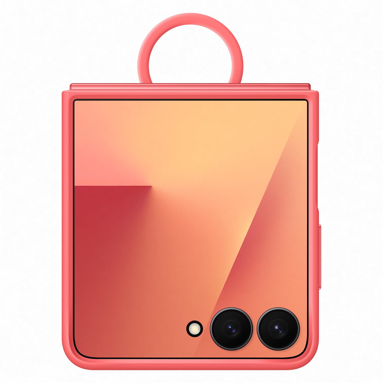 Samsung Galaxy Z Flip7 Ring Case (Silicone) | Red | Smartphone