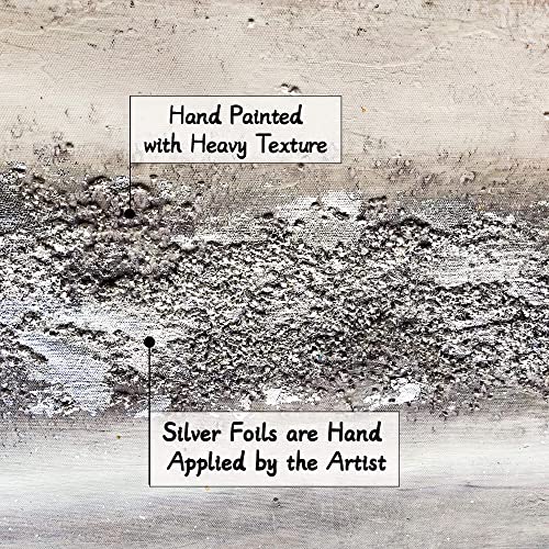 Sd Soft Dance Abstract Canvas Wall Art Painting: Bedroom Modern Hand Painted Silver Pink Grey Artwork Contemporary Minimalist Print Picture For Living Room Home Decor 16 X 24 Inch #TOP4