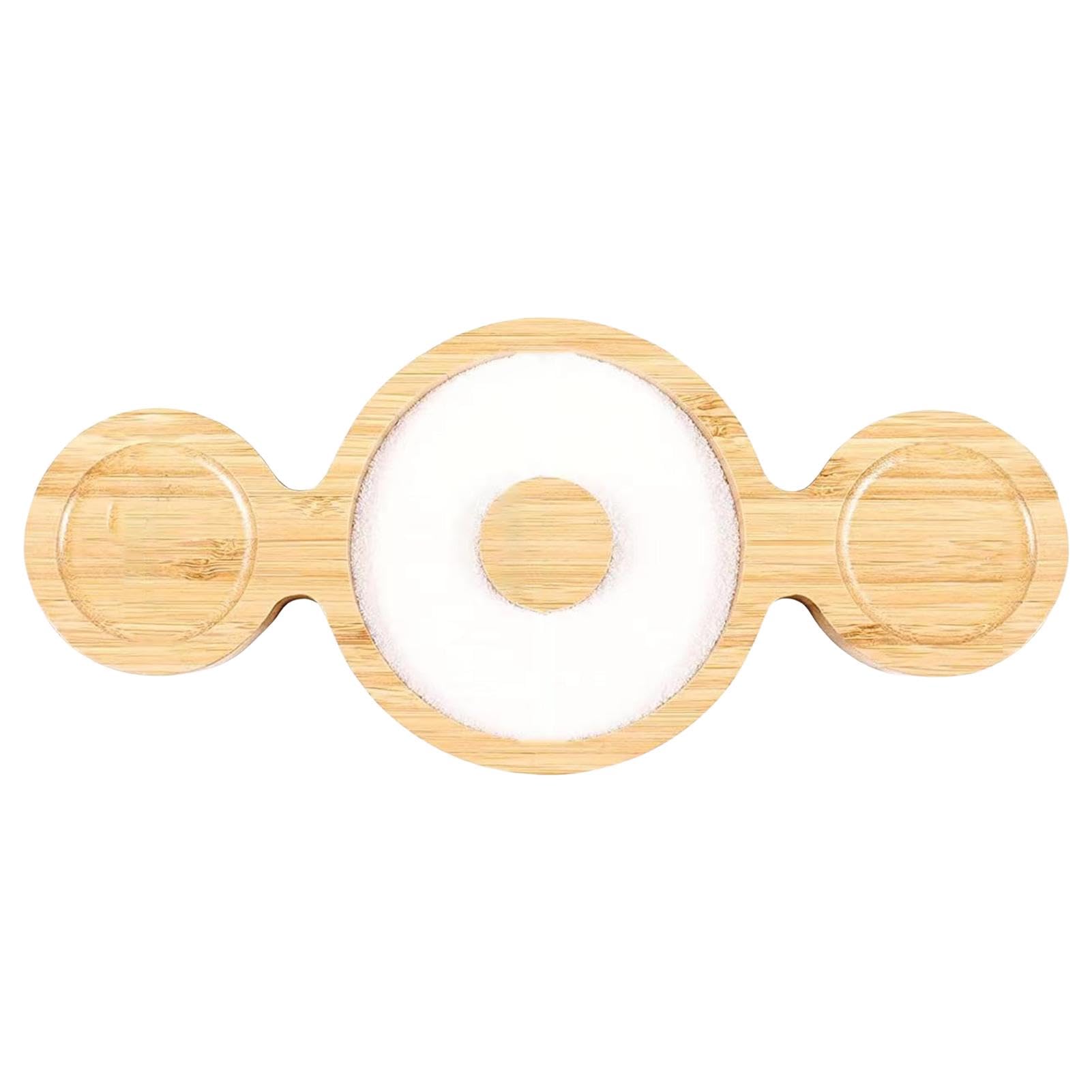 Rimmer - Bandeja de madera para sal de margarita, contenedor de sal de cóctel para camareros, perfecto para margaritas y herramienta de borde de sal binaural