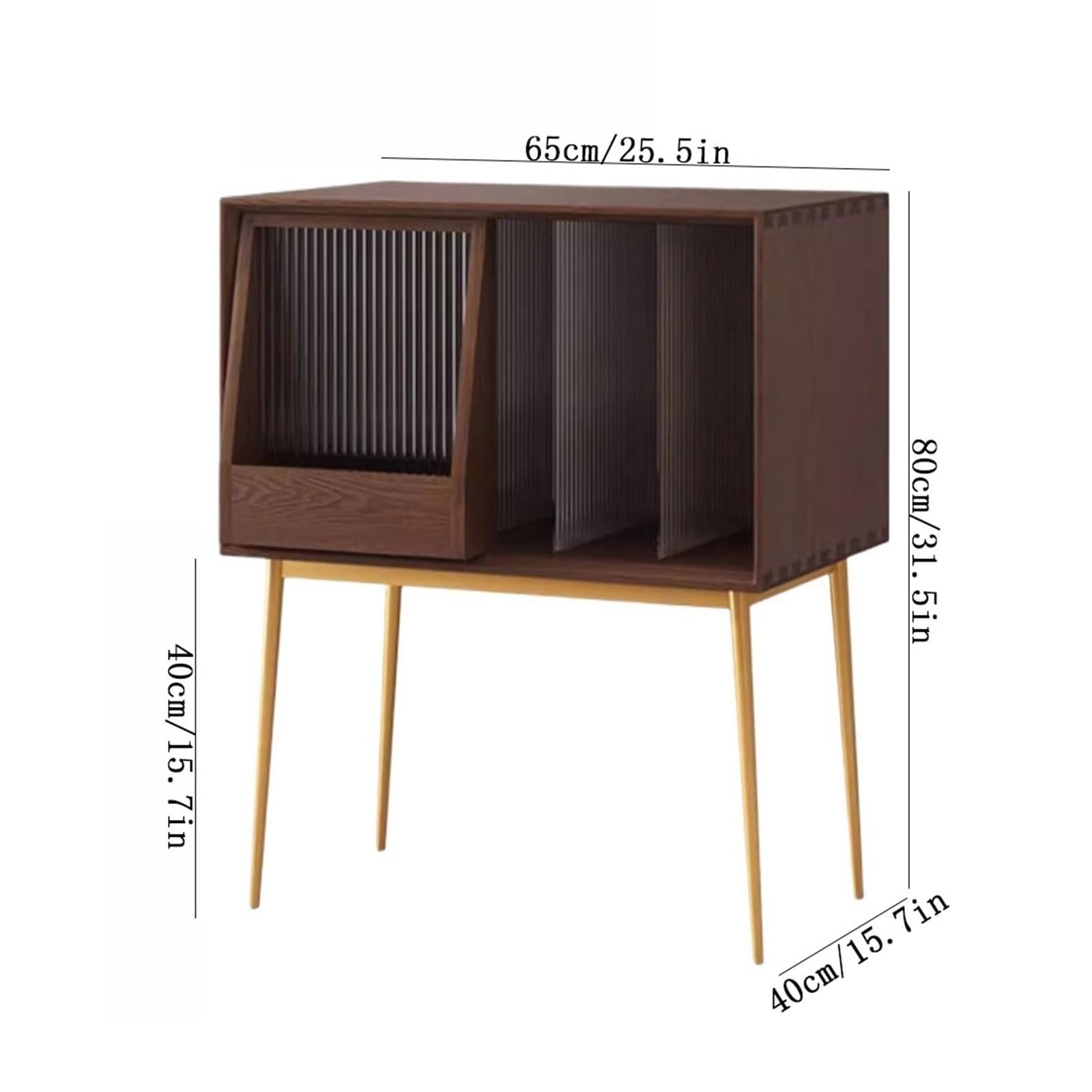 Ufficio Credenza for divano con armadietto for dischi in vinile di lusso leggero Scaffale porta dischi