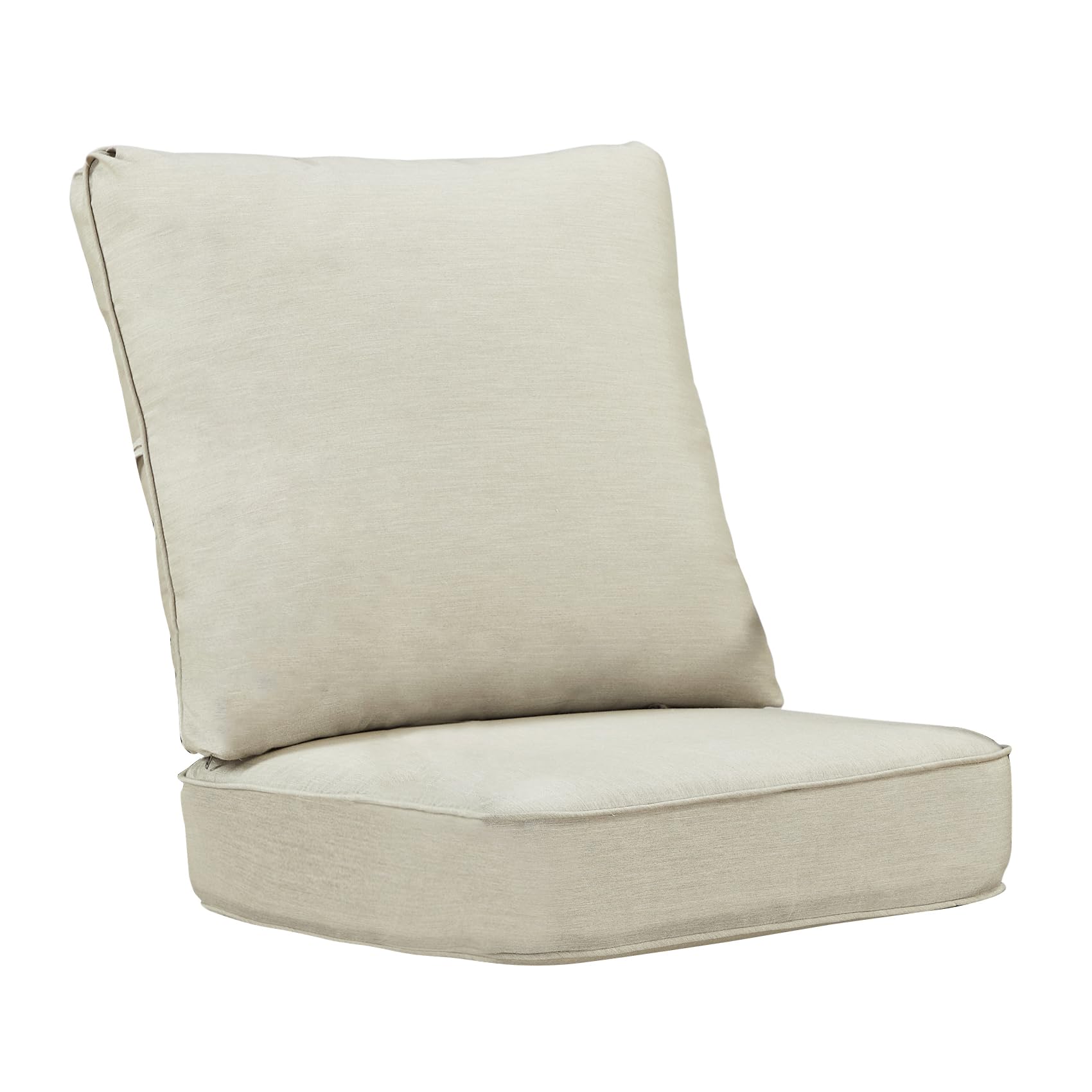 Oakland Living 28 x 28 Grey Outdoor Patio Deep Seating Cushion Set in Light Ties