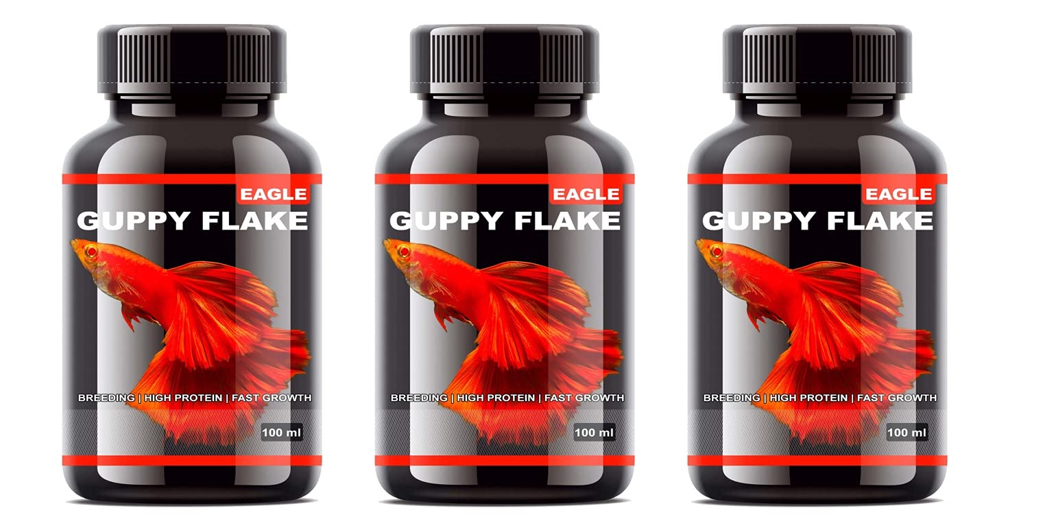 RichBay Eagle Guppy Flakes Fish Food 50g Each Combo Set of 3 (B09CHFFW14) Amazon Price History, Amazon Price Tracker