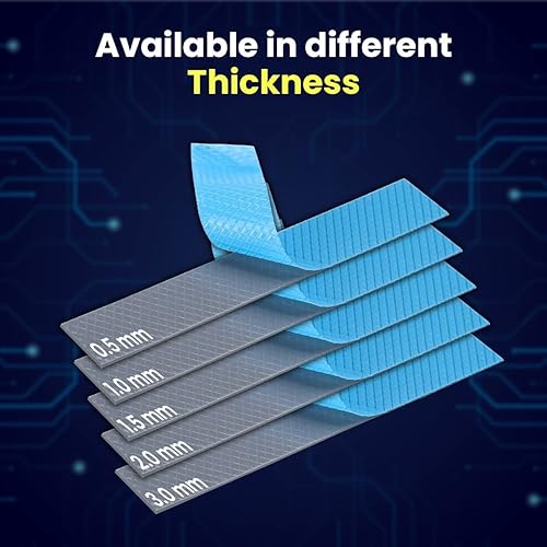 Vista 12 de Gelid Solutions GP-Ultimate - Almohadilla térmica de 15 W, 4.724 x 0.787 x 0.039 in (2 uds). Excelente conducción de calor, relleno ideal de huecos.