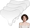 4Pcs Silicone Chest Wrinkle Pads Resuable Patches for Decollete and Chest Anti Wrinkle Remover Preventing and Smoothing Skin While Sleeping Overnight Silicone T Type