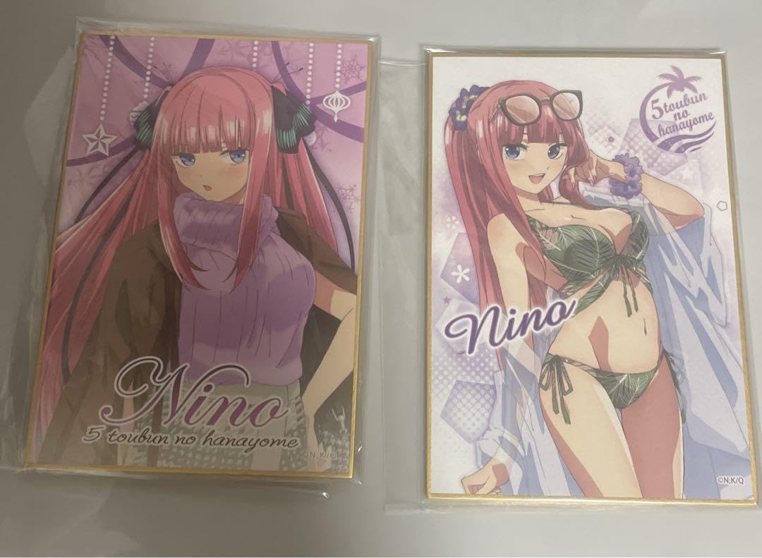 Amazon | 五等分の花嫁 初期 二乃 ミニ 色紙 2枚 セット | 色紙