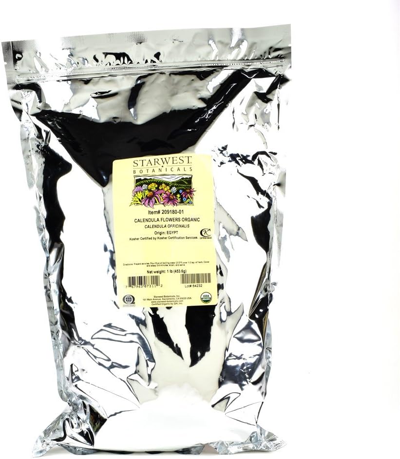 Starwest Botanicals Organic Calendula Flowers Whole, 1