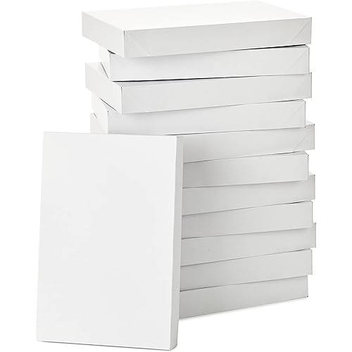 Hallmark XLarge Gift Boxes with Lids (12 Robe Boxes, White) for Birthdays, Graduations, Christmas, Weddings, Bridal Showers