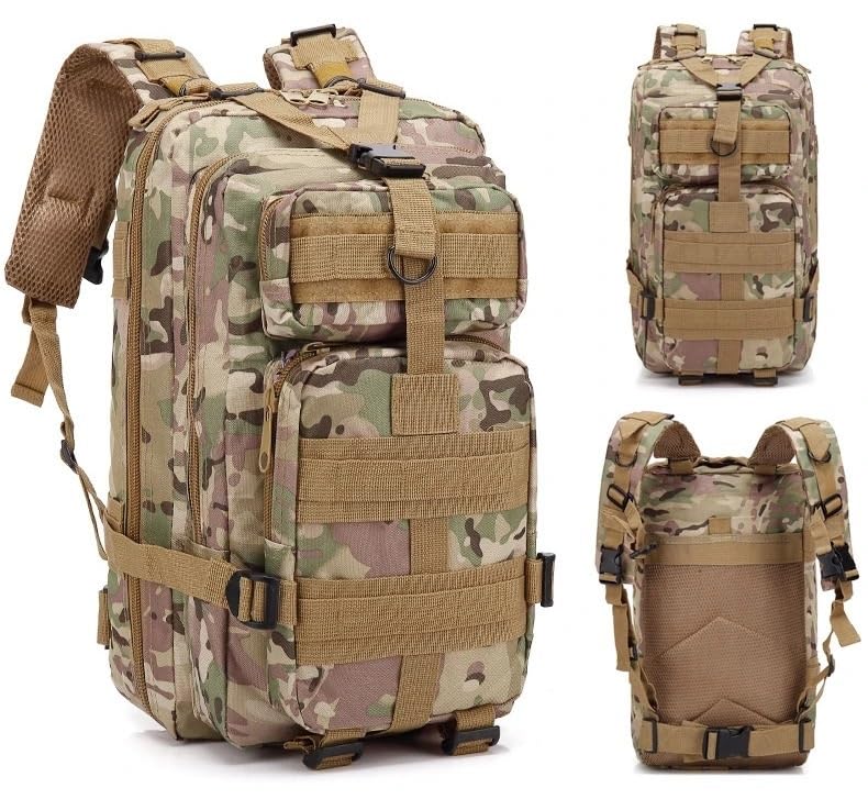 Sac à dos tactique robuste anti-déchirure en nylon pour chasse et randonnée