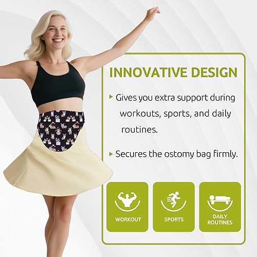 Miniatura 4 de Ostomy Belt  Fundas para bolsas de ostomía para hombres y mujeres, a prueba de fugas, solución de enmascaramiento de olores para deportes y vida