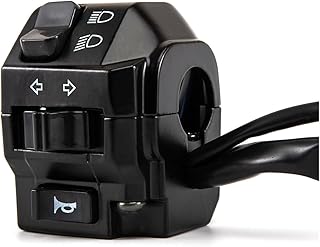 Motorcycle Switch 22mm 7/8" Motorcycle Switches Motorbike Horn Button Turn Signal Electric Fog Lamp Light Start Handlebar Controller Switch On Off Switch (Color : Left)